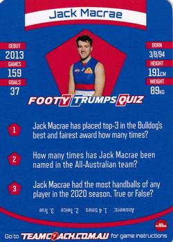 2021 Team Coach AFL #142 Jack Macrae Back